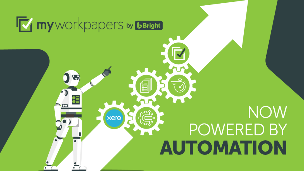 Blog Header - robot pointing to arrow - text - now powered by automation
